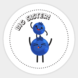 Big Sister Blueberry Sticker